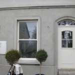 Drumanphy Rd Portadown Cream San Tiago composite door with duplex bar to fanlight.