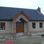 Summerisland Rd Portadown Oak triple glazed windows with mullions.