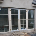 Derryall Road, Portadown  Cream French doors and sidelights with internal Georgian bars.