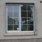 Derryall Road, Portadown  Cream tilt-turn window with internal Georgian bars.